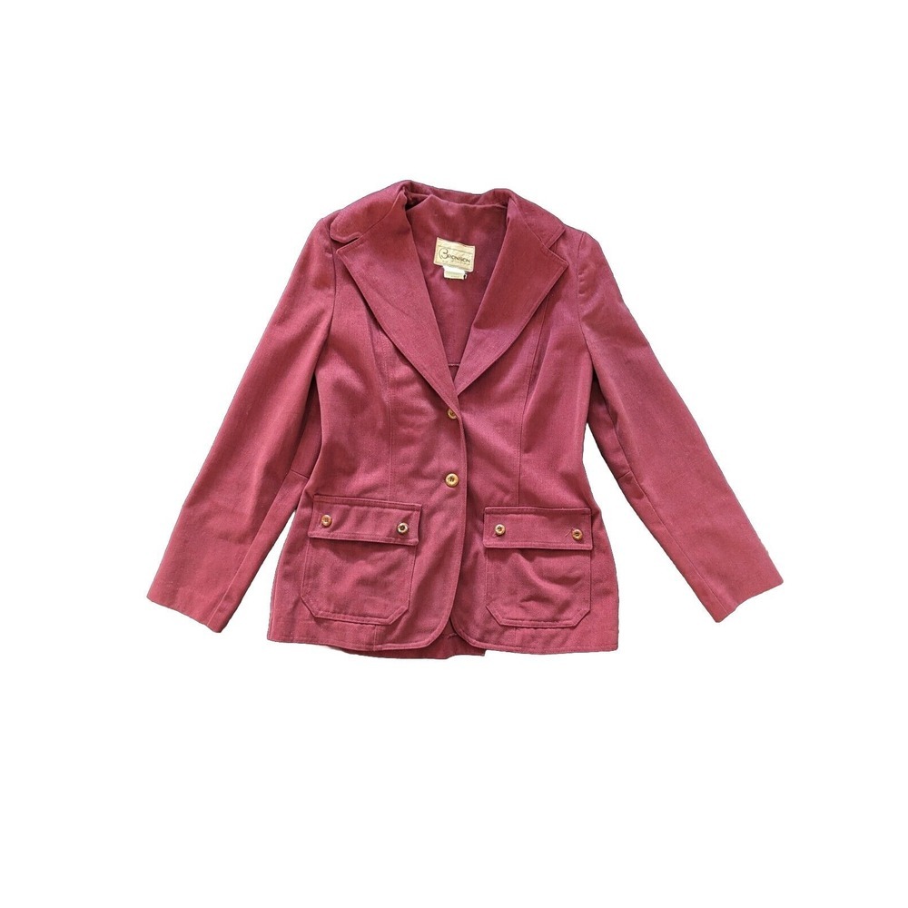 Vintage Bronson of California Womens 9-10 Brick Red 70s Preppy